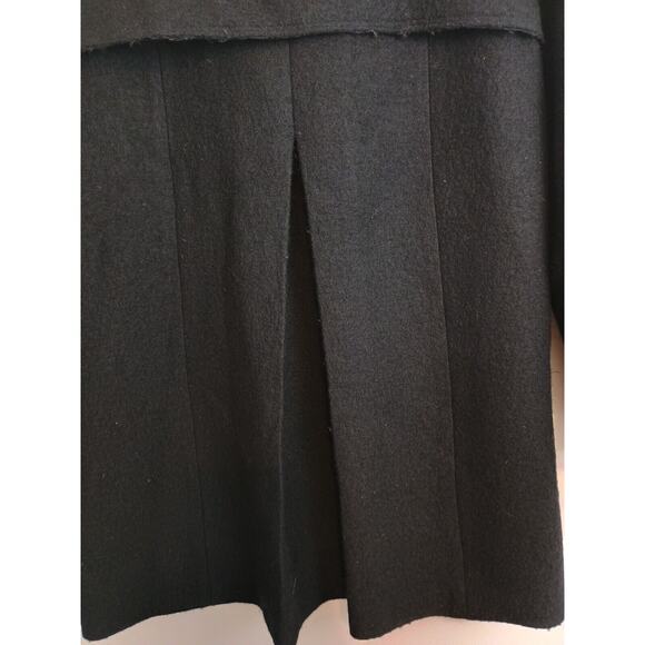 Joie Coat Womens Small Black Nori Double-Breasted Cozy Wool Blend Neutral Jacket - Picture 7 of 9